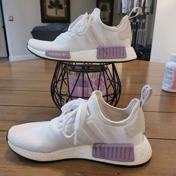 adidas NMD R1 Women Shoes BD8024 White Orchid ** Size 6.5 ** - Picture 4 of 9